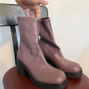 Call It Spring Mauve Ankle Boots